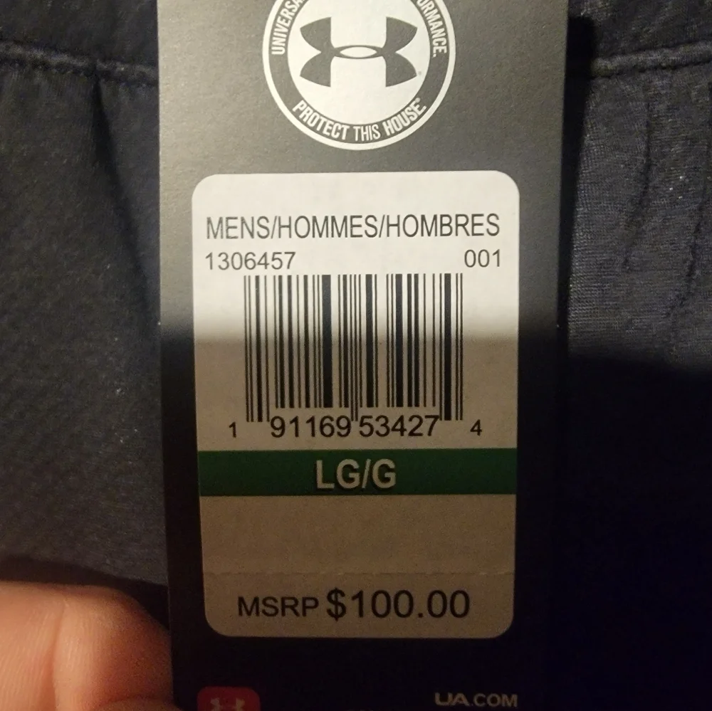 Under Armour UA ColdGear Knit Swacket Pants Black Men's Sz Large 1306457 001 - Picture 3 of 8
